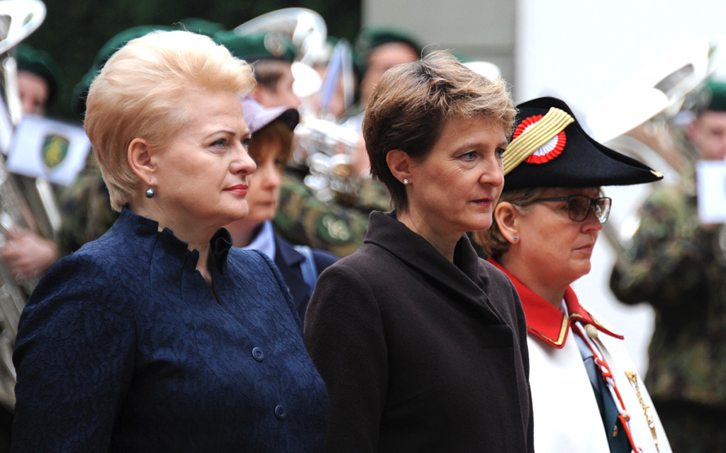Dalia Grybauskaitė, Präsidentin der Republik Litauen, und Bundespräsidentin Simonetta Sommaruga