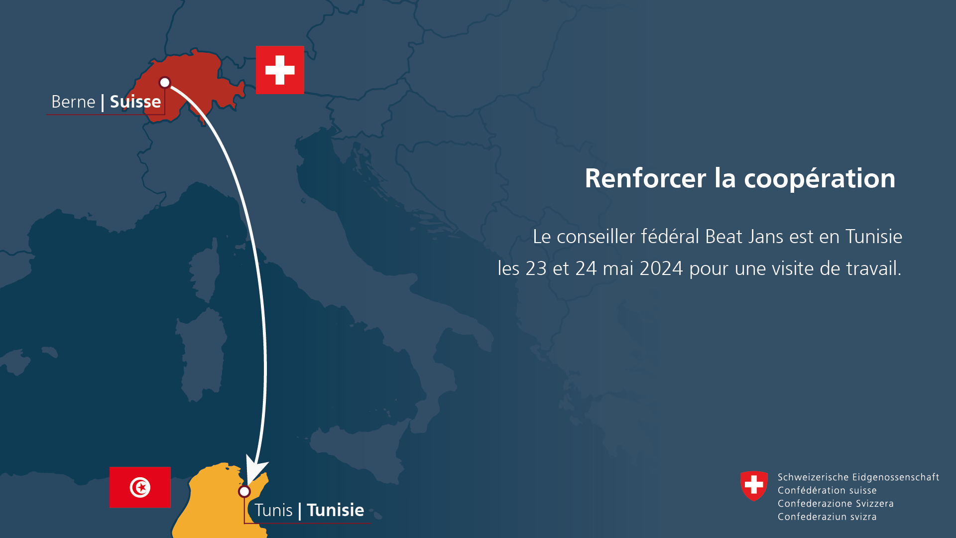 Bern Schweiz, Tunis Tunesien