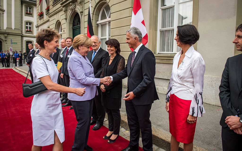 Accoglienza da parte del Consiglio federale (Foto: CME)