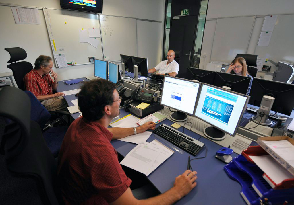 The Operations Centre fedpol. (Keystone/Lukas Lehmann)